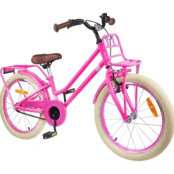 vidaXL Kinderfiets 18 Inch voor 5-7 jaar Donkerroze