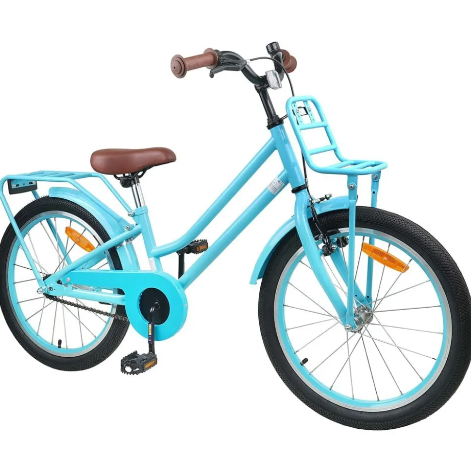 vidaXL Kinderfiets 18 Inch voor 5-7 jaar Lichtblauw