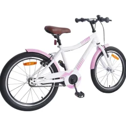 vidaXL Kinderfiets 18 Inch voor 5-7 jaar Lichtroze