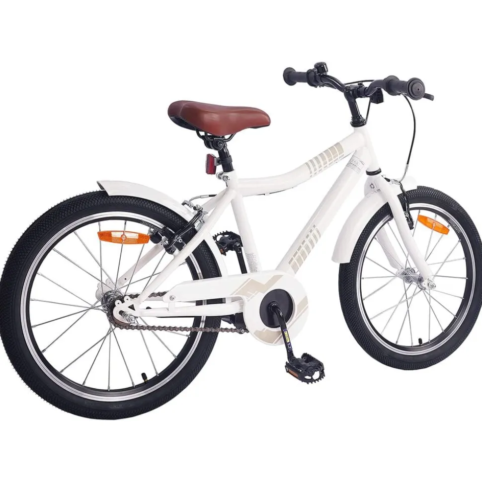 vidaXL Kinderfiets 18 Inch voor 5-7 jaar wit