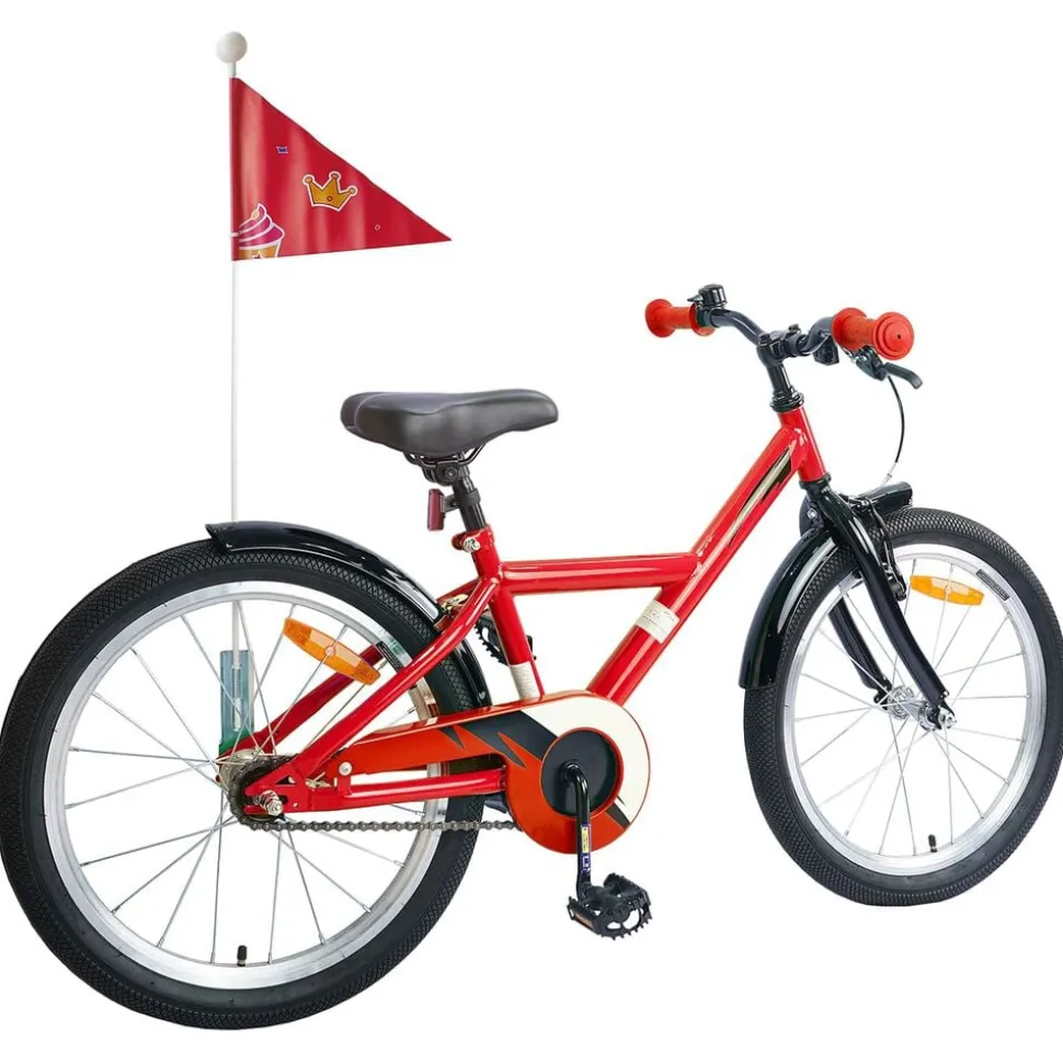 vidaXL Kinderfiets 18 Inch voor 5-7 jaar Rood