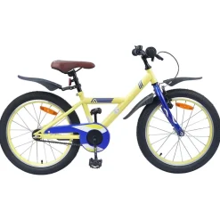 vidaXL Kinderfiets 18 Inch voor 5-7 jaar Geel