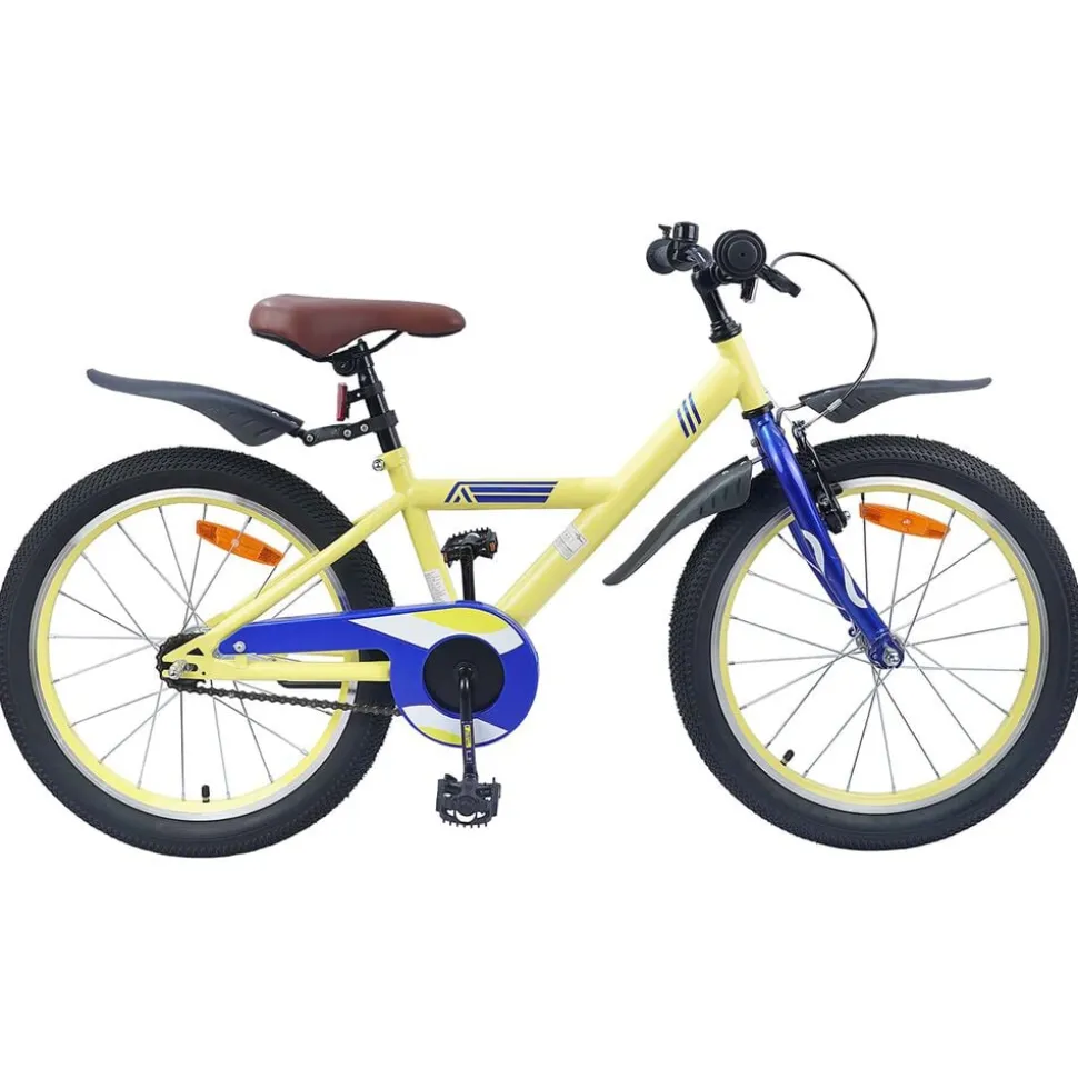 vidaXL Kinderfiets 18 Inch voor 5-7 jaar Geel