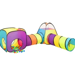 vidaXL Kinderspeeltent met 250 ballen 190x264x90 cm meerkleurig