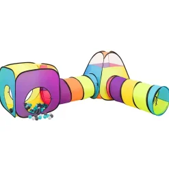 vidaXL Kinderspeeltent met 250 ballen 190x264x90 cm meerkleurig