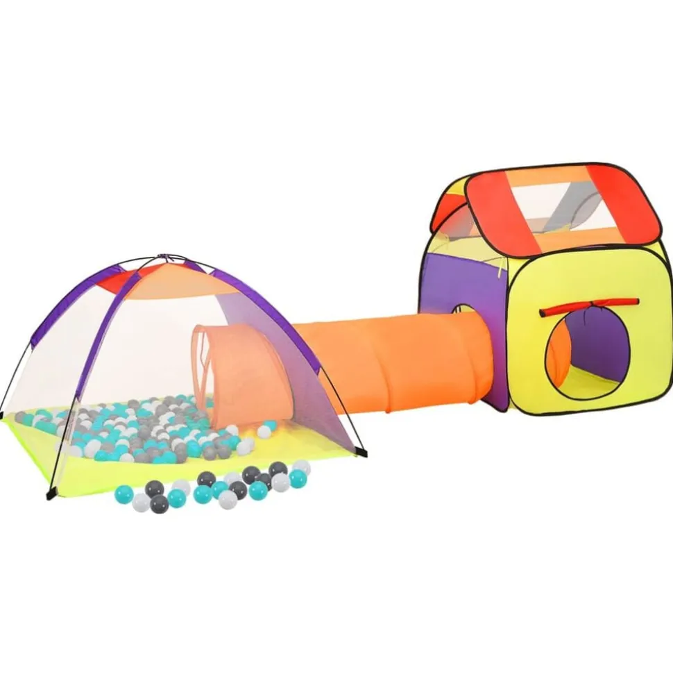 vidaXL Kinderspeeltent met 250 ballen 338x123x111 cm meerkleurig