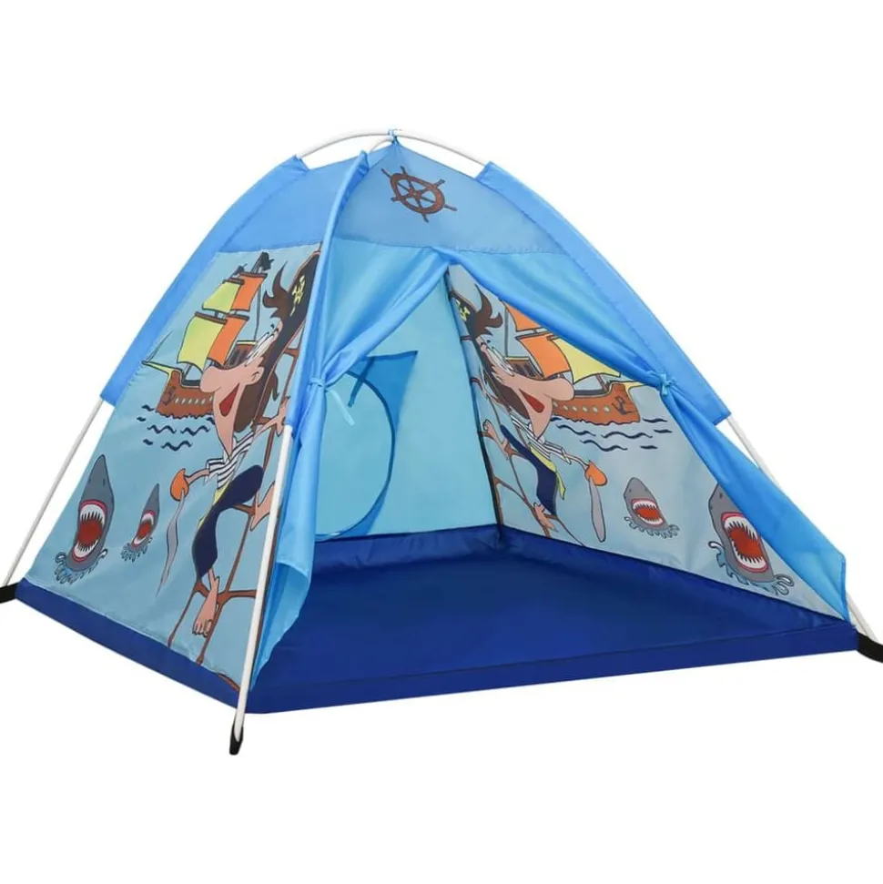 vidaXL Kinderspeeltent met 250 ballen 120x120x90 cm blauw