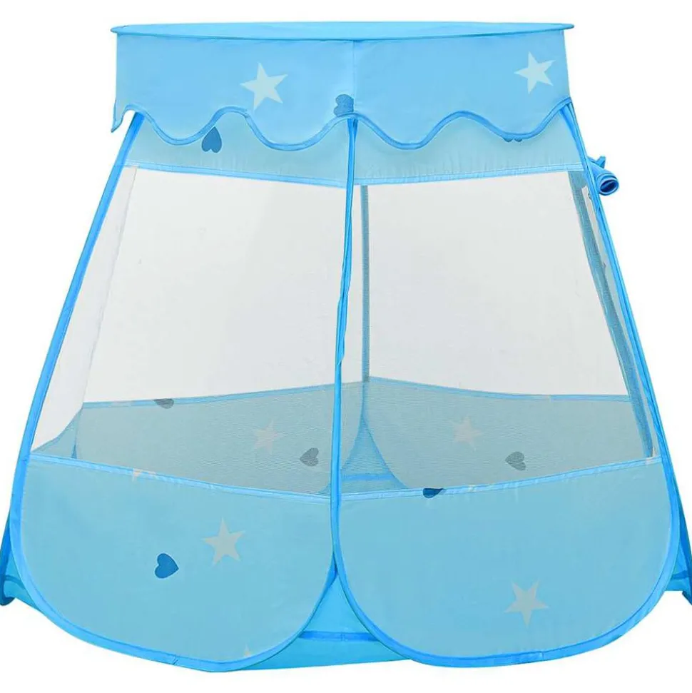 vidaXL Kinderspeeltent met 250 ballen 102x102x82 cm blauw
