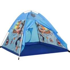 vidaXL Kinderspeeltent met 250 ballen 120x120x90 cm blauw
