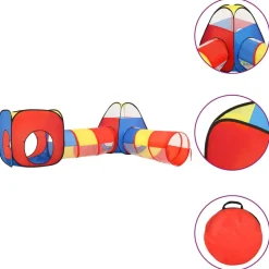 vidaXL Kinderspeeltent 190x264x90 cm meerkleurig