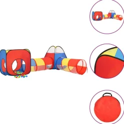 vidaXL Kinderspeeltent 190x264x90 cm meerkleurig