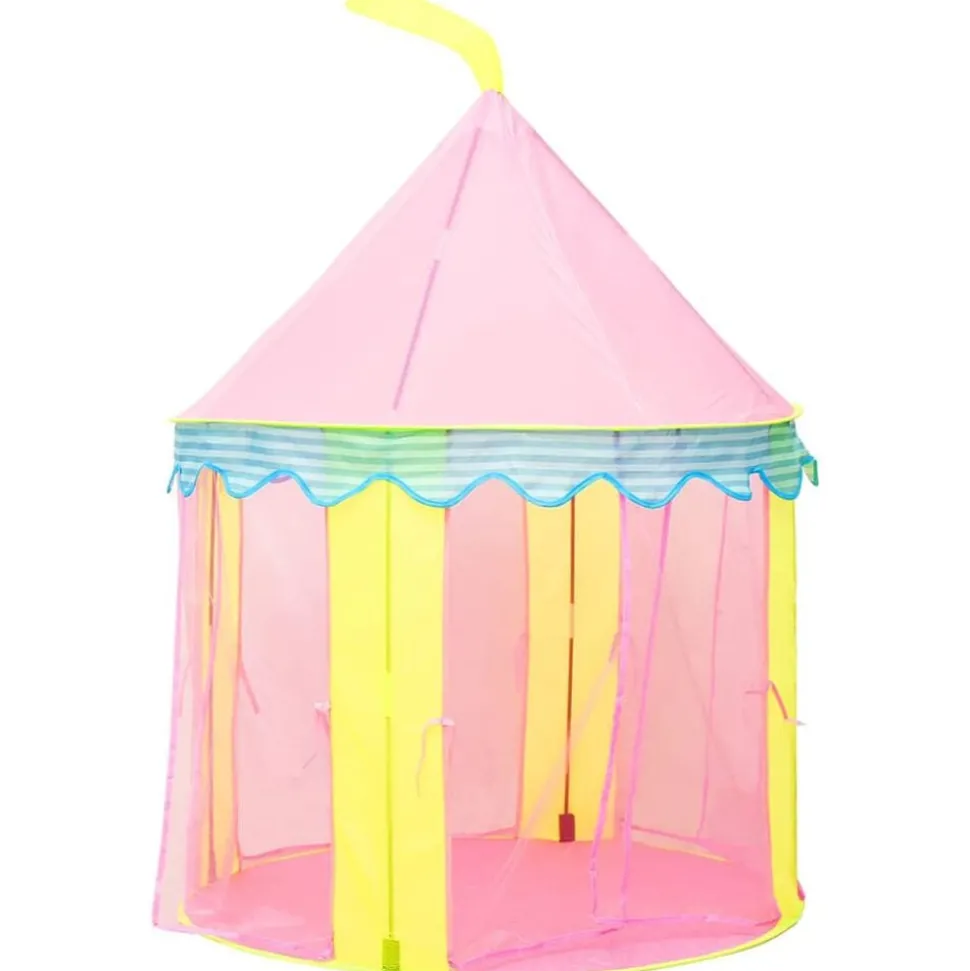 vidaXL Kinderspeeltent 100x100x127 cm roze