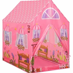 vidaXL Kinderspeeltent 69x94x104 cm roze