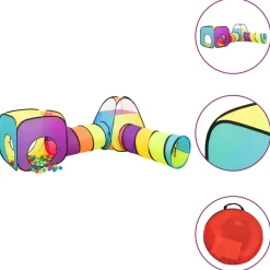 vidaXL Kinderspeeltent 190x264x90 cm meerkleurig
