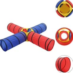 vidaXL Kinderspeeltunnel met 250 ballen meerkleurig