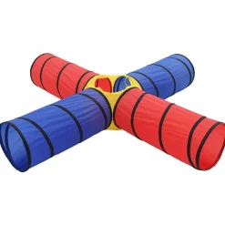 vidaXL Kinderspeeltunnel met 250 ballen meerkleurig