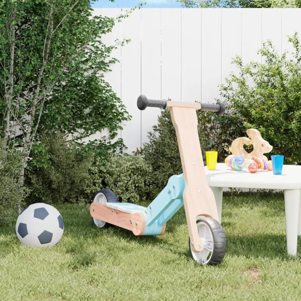 vidaXL Kinderstep 2-in-1 lichtblauw