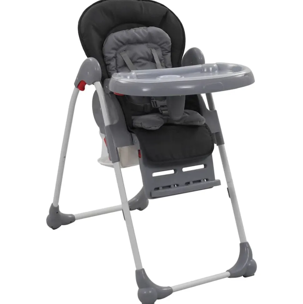 vidaXL Kinderstoel hoog grijs