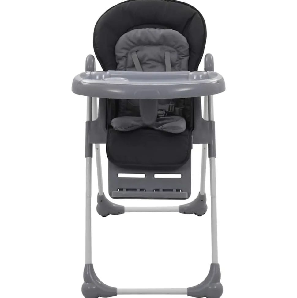 vidaXL Kinderstoel hoog grijs