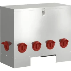 vidaXL Kip voerbak Zilver 60,5 x 29 x 51 cm Gegalvaniseerd staal
