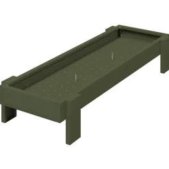vidaXL Kippen voederbak Olijf Groen 80 x 28 x 13.5 cm