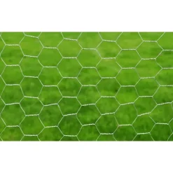 vidaXL Kippengaas 25x0,5 m gegalvaniseerd staal zilverkleurig