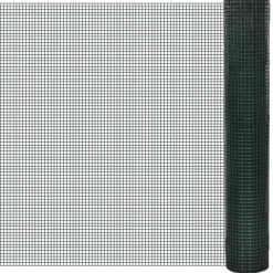 vidaXL Kippengaas 25x0,5 m staal met PVC coating grijs