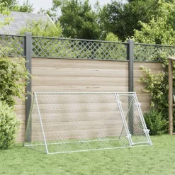 vidaXL Kippenhok 200x105x91 cm gegalvaniseerd staal zilverkleurig