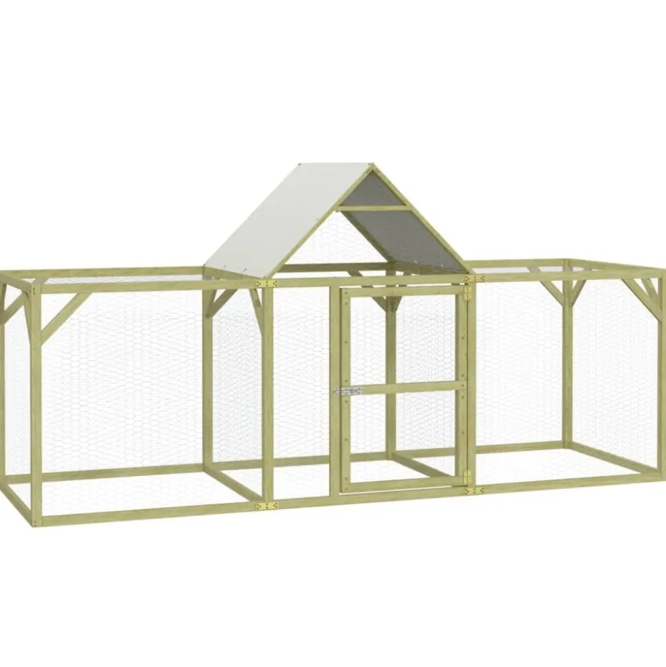 vidaXL Kippenhok 300x100x150 cm geïmpregneerd massief grenenhout