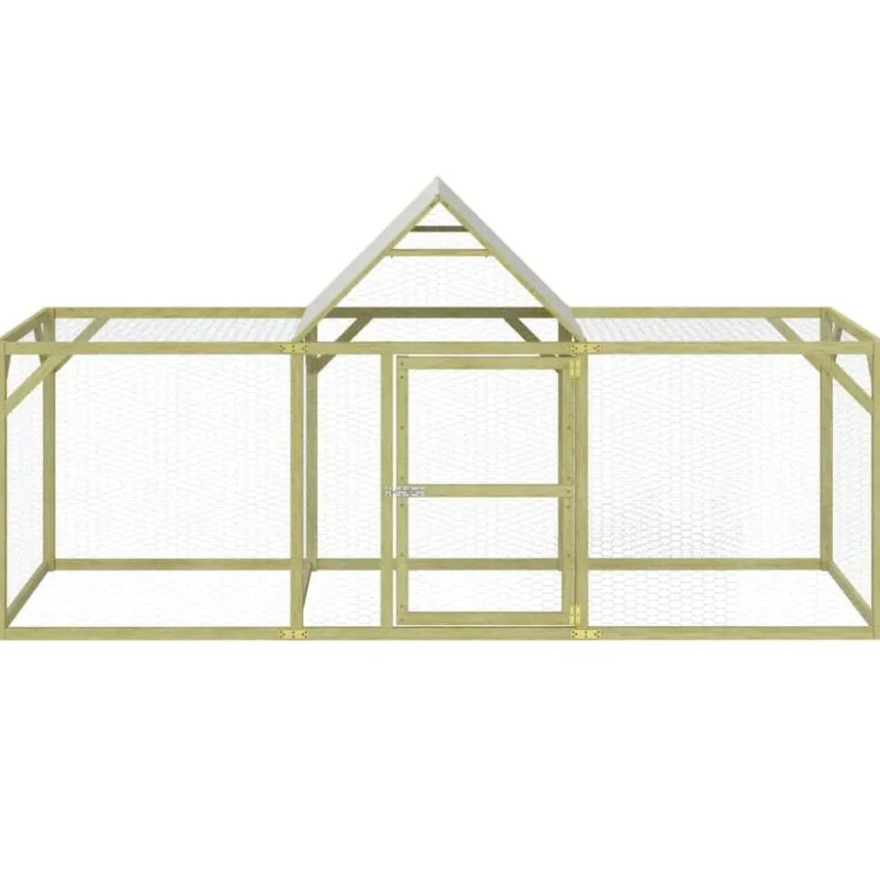 vidaXL Kippenhok 300x100x150 cm geïmpregneerd massief grenenhout