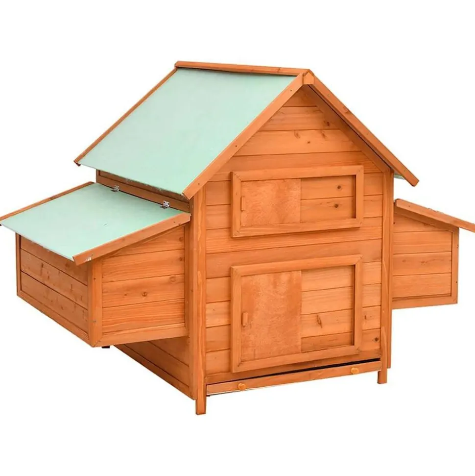 vidaXL Kippenhok 150x96x110 cm massief vurenhout