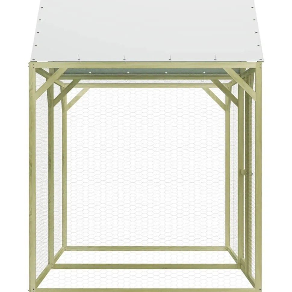 vidaXL Kippenhok 3x1,5x2 m geïmpregneerd grenenhout