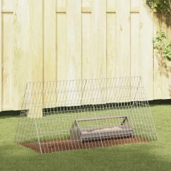 vidaXL Kippenhok Zilver 110 x 55 x 55 cm Gegalvaniseerd staal