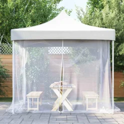 vidaXL Klamboe voor buiten 220 gaas wit 300x300x200 cm
