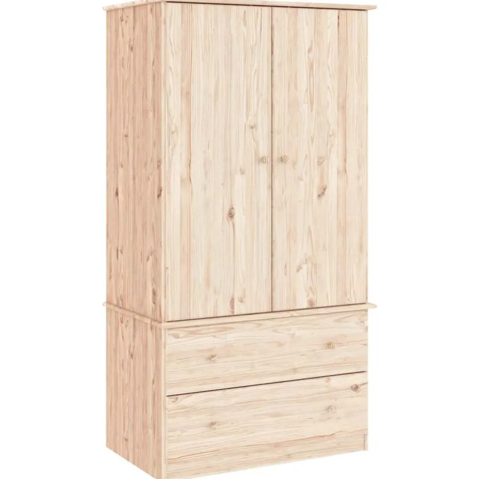 vidaXL Kledingkast ALTA 90x55x170 cm massief grenenhout