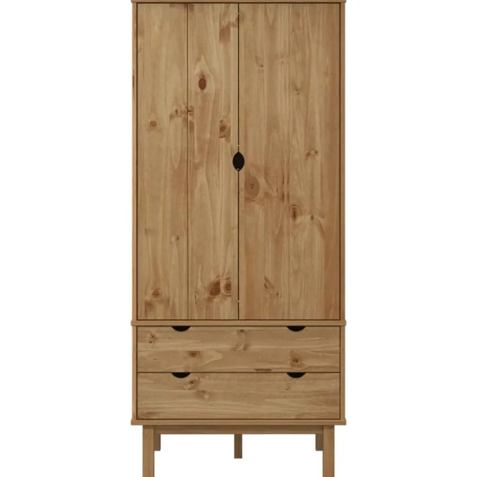 vidaXL Kledingkast OTTA 76,5x53x172 cm massief grenenhout
