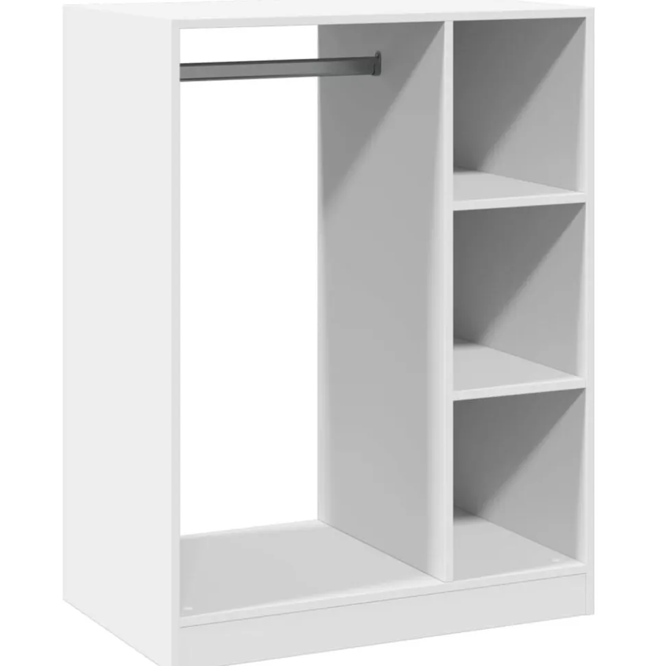 vidaXL Kledingkast 77x48x102 cm bewerkt hout wit