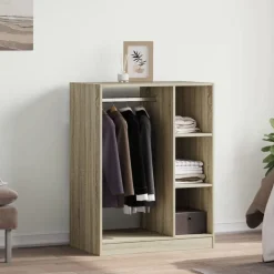 vidaXL Kledingkast 77x48x102 cm bewerkt hout sonoma eikenkleurig