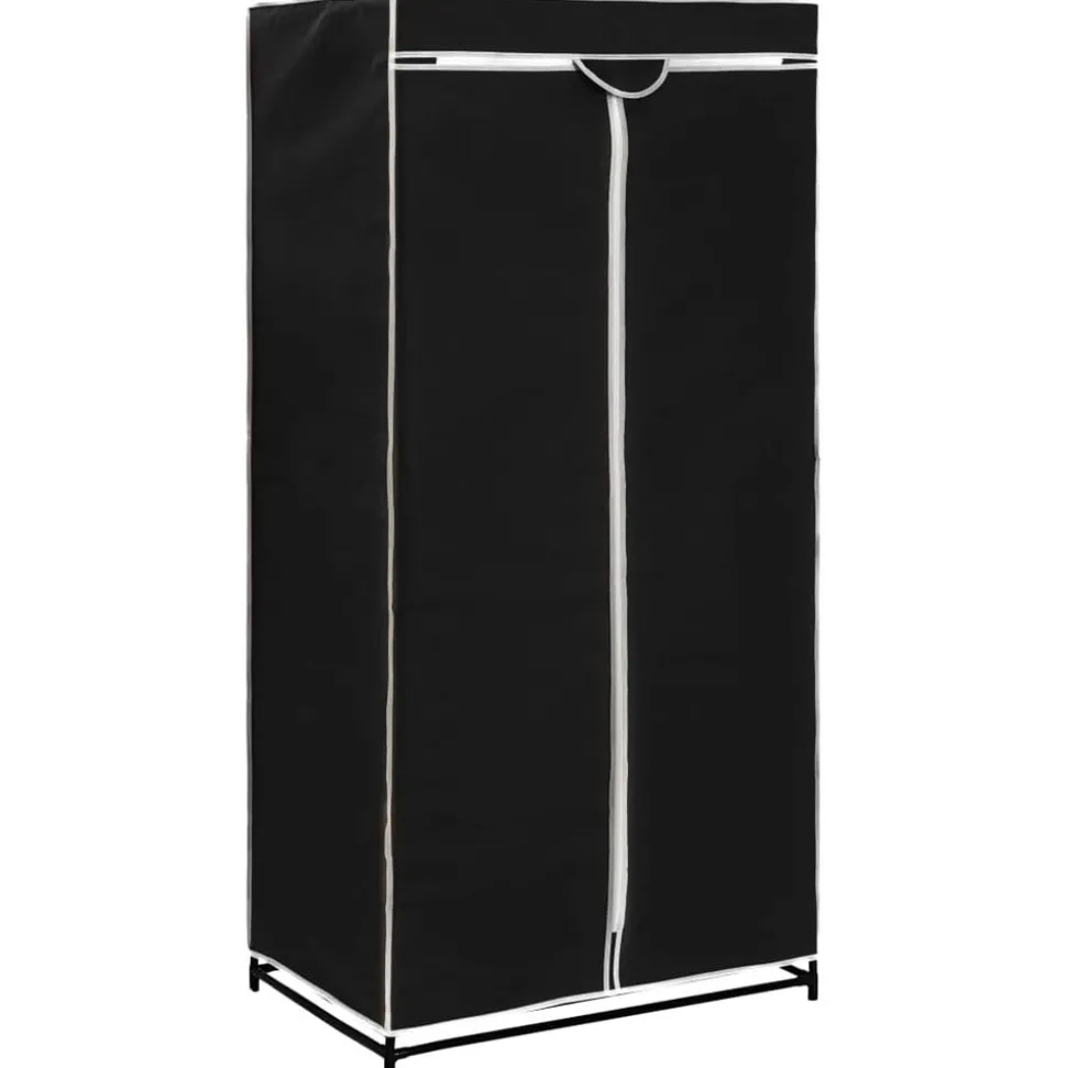 vidaXL Kledingkast 75x50x160 cm zwart
