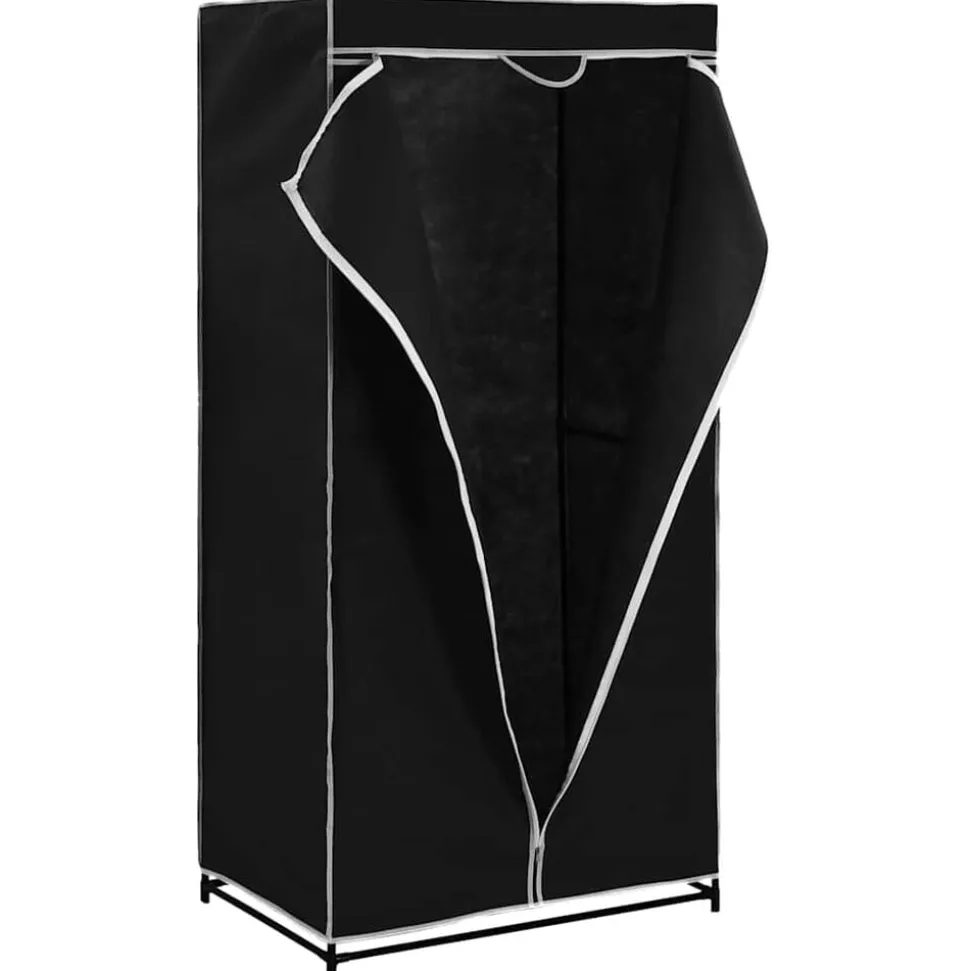 vidaXL Kledingkast 75x50x160 cm zwart