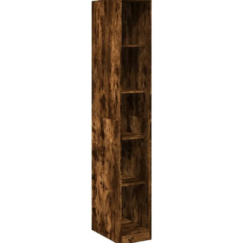 vidaXL Kledingkast 30x50x200 cm bewerkt hout gerookt eikenkleurig