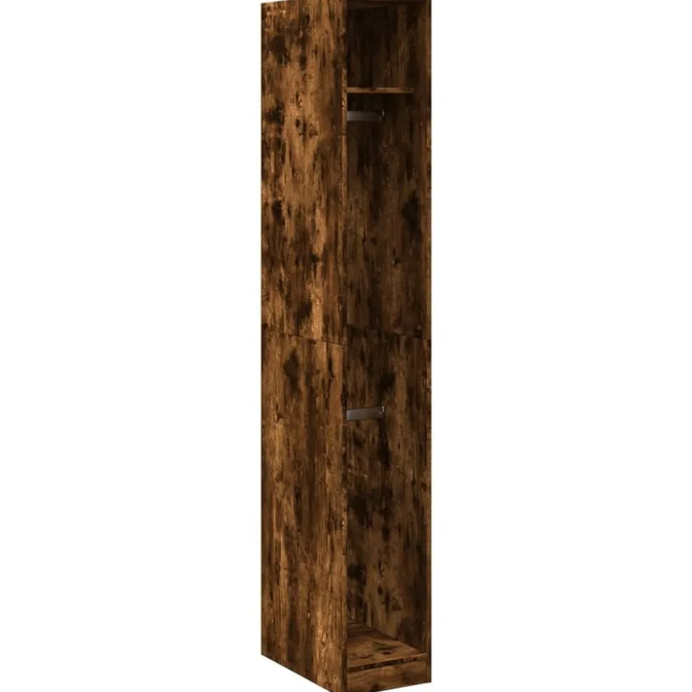vidaXL Kledingkast 30x50x200 cm bewerkt hout gerookt eikenkleurig
