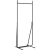 vidaXL Kledingrek Zwart 62 x 48 x 158 cm Staal