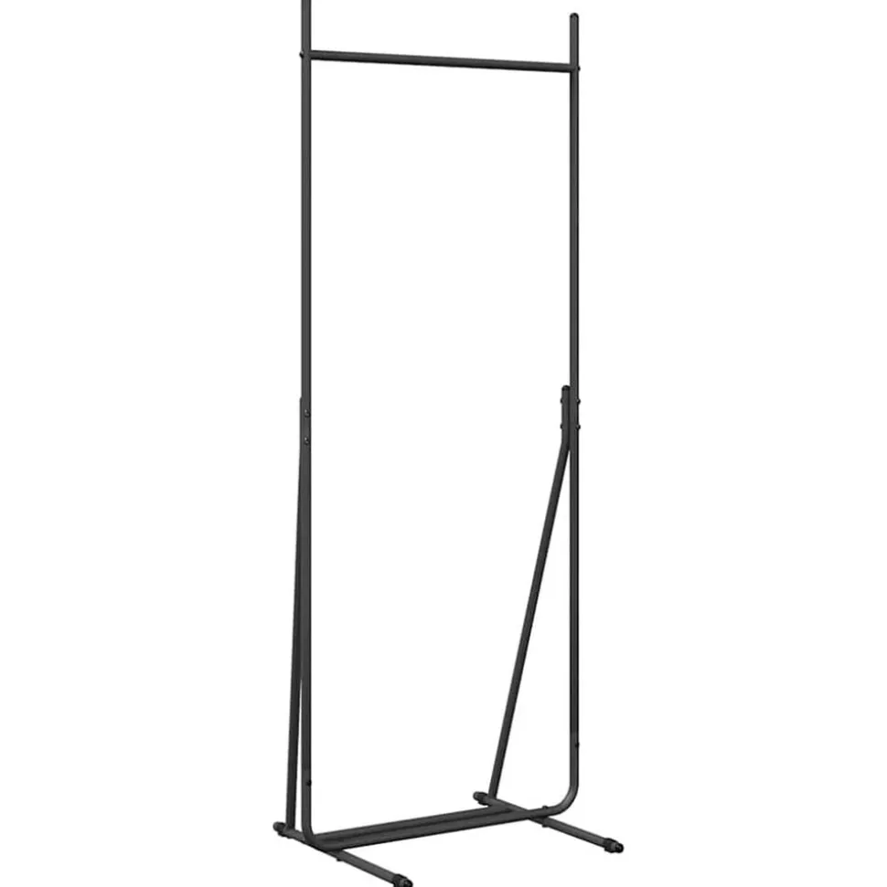 vidaXL Kledingrek Zwart 62 x 48 x 158 cm Staal