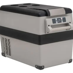 vidaXL Koelbox met handvat 55 L PP & PE zwart en grijs