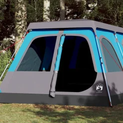 vidaXL Koepeltent 10-persoons snelontgrendeling blauw