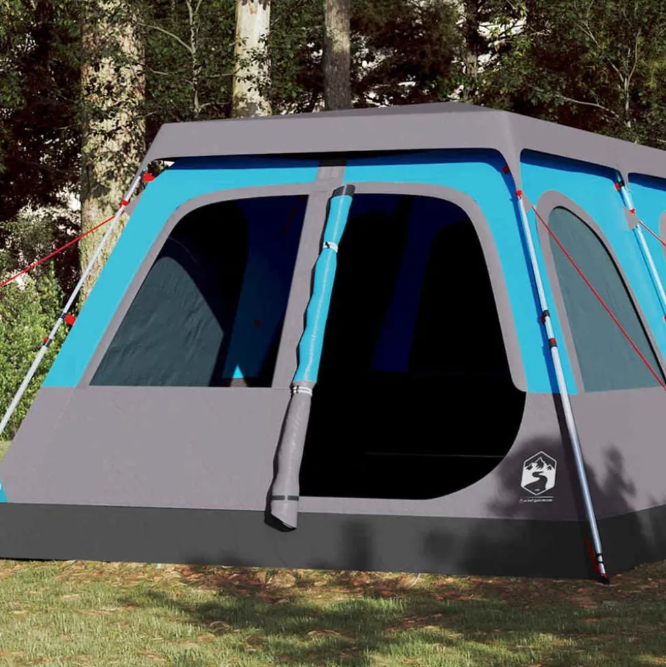 vidaXL Koepeltent 10-persoons snelontgrendeling blauw