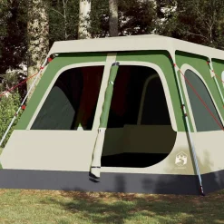 vidaXL Koepeltent 10-persoons snelontgrendeling groen