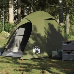 vidaXL Koepeltent 2-persoons waterdicht olijfgroen