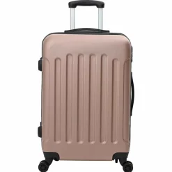 vidaXL Koffer met slot 3 pcs Rose Gold 50 x 31 x 78 cm ABS Kunststof